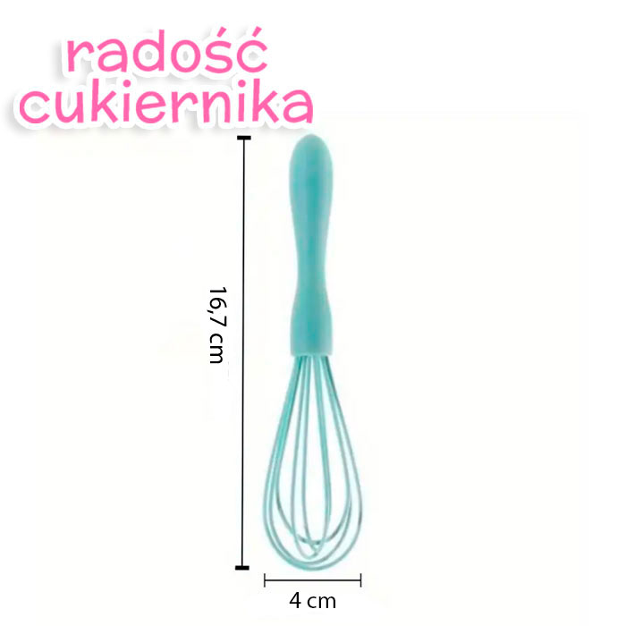 Trzepaczka kuchenna do ubijania, 16,7 cm 