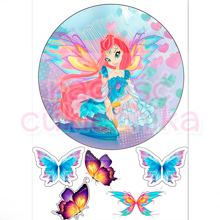 Opłatek na tort "Winx №1"  