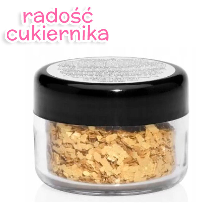 Posypka brokat jadalny złoty Gold Glitter Saracino 3 g