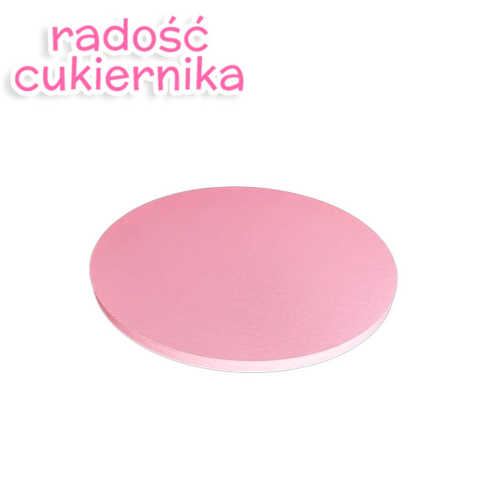  Podkład różowy D200 mm h12 mm okrągły, 1 szt 