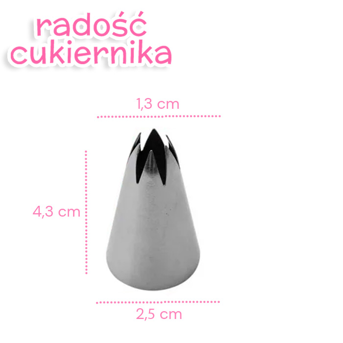 Tylka stal nierdzewna, 4,3 cm 