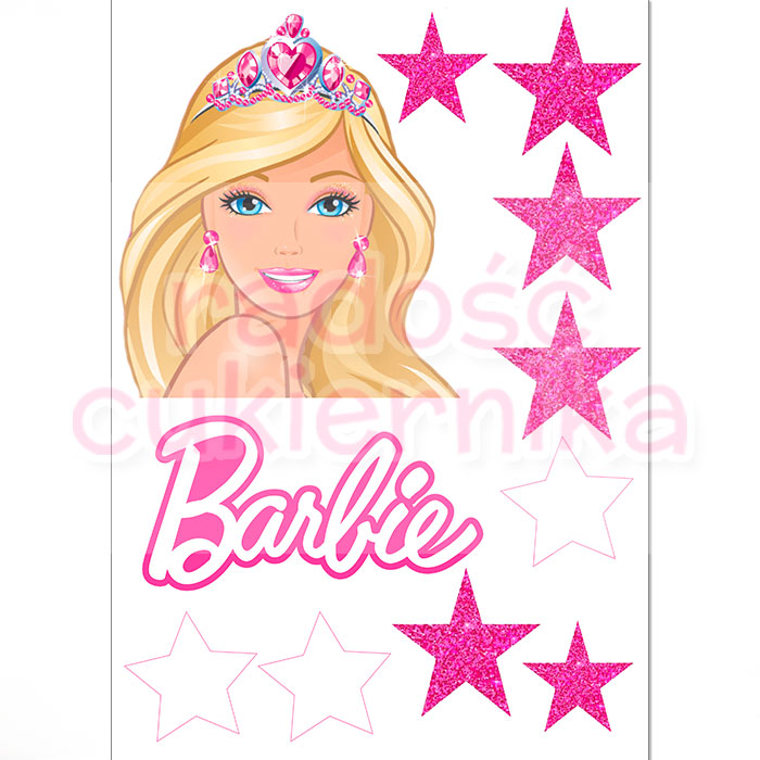 Opłatek na tort "Barbie №1"  