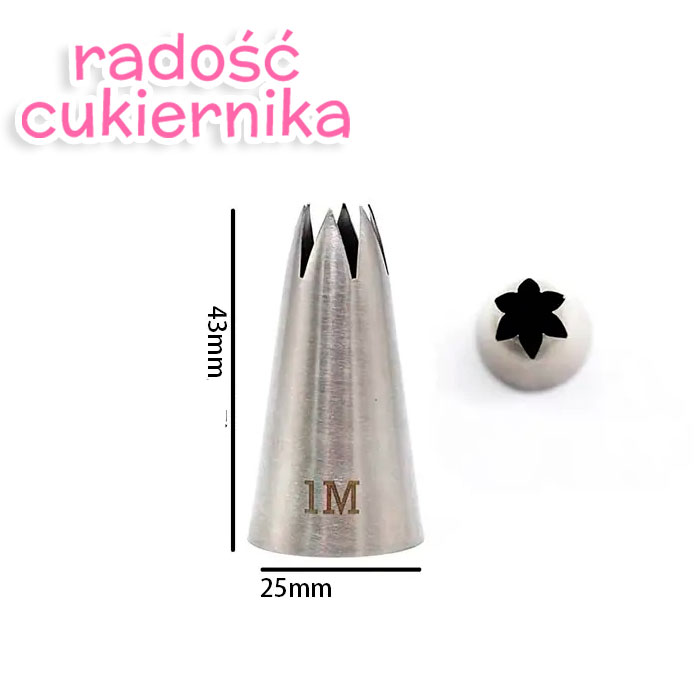 Tylka stal nierdzewna 1M, 4,3 cm 
