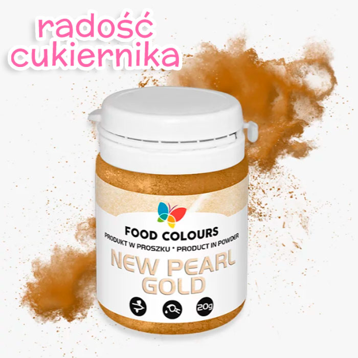 Barwnik spożywczy New Pearl Gold, Food Colours 20 g