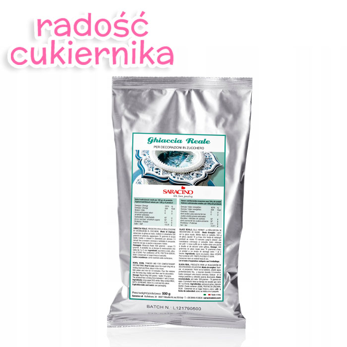 Lukier królewski w proszku Royal Icing Saracino, 500 g  