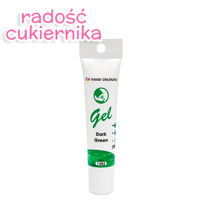 Barwnik spożywczy gel w tubce Food Colours dark green, 30 g 