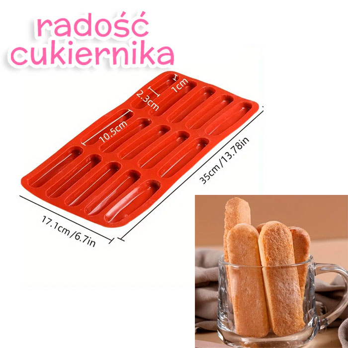 Silikonowa forma "Tiramisu" 15 gniazd