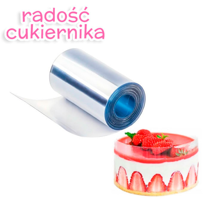 Folia taśma rantowa owijka wys.20 cm do tortów nawój 3 m 