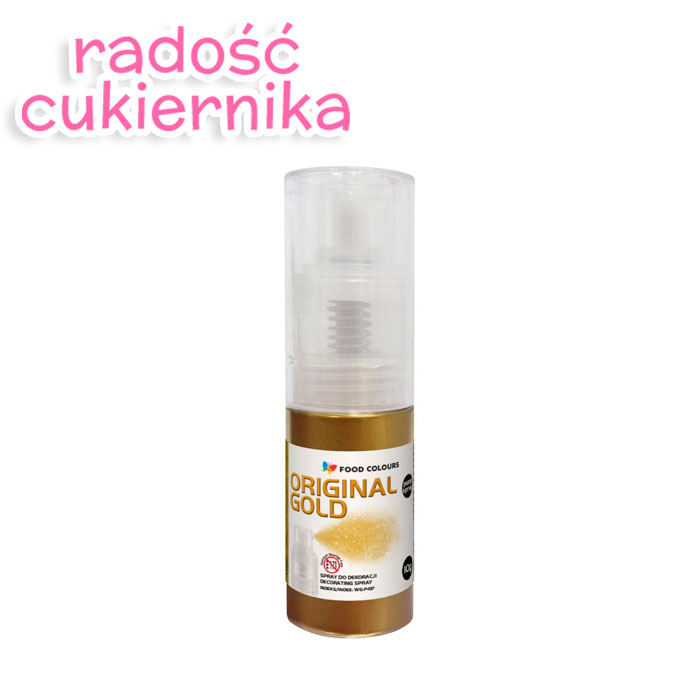 Barwnik spożywczy Original gold,pump spray, Food Colours 5 g