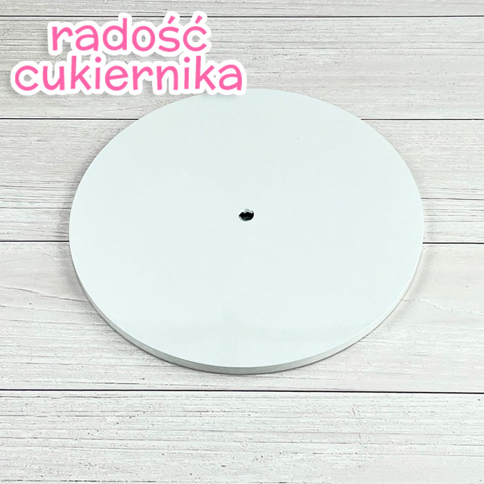  Podkład do tortu piętrowego biały D300 mm h 80 mm okrągły, 1 szt 