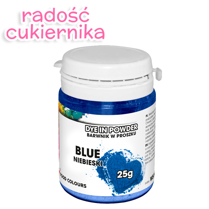 Barwnik wodnorozpuszczalne w proszku Food Colours, 25 g, niebieski 