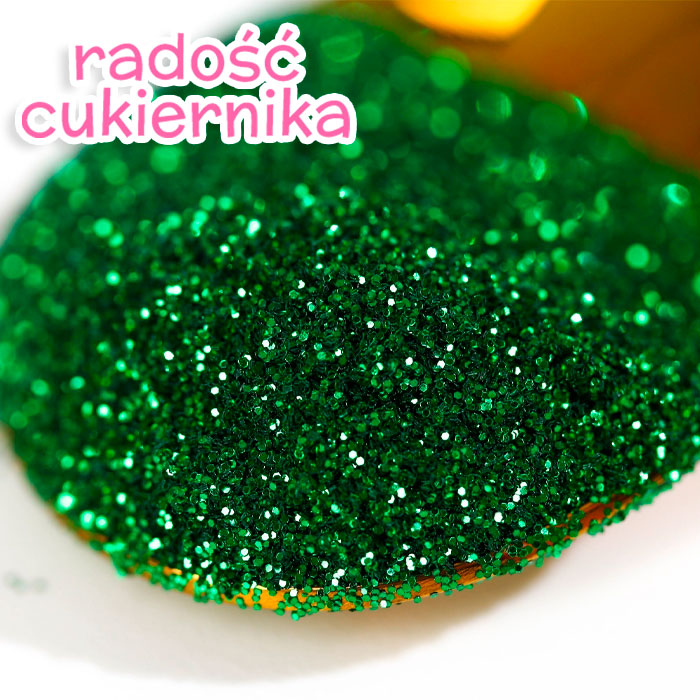 Brokat spożywczy, zielony, duża frakcja, 5 g