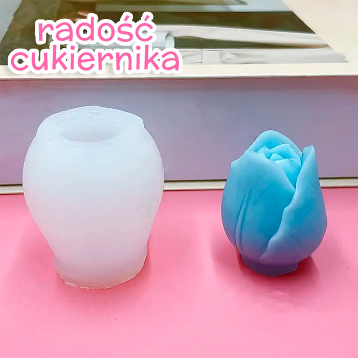 Forma silikonowa 3D Tulipan, 5 cm 