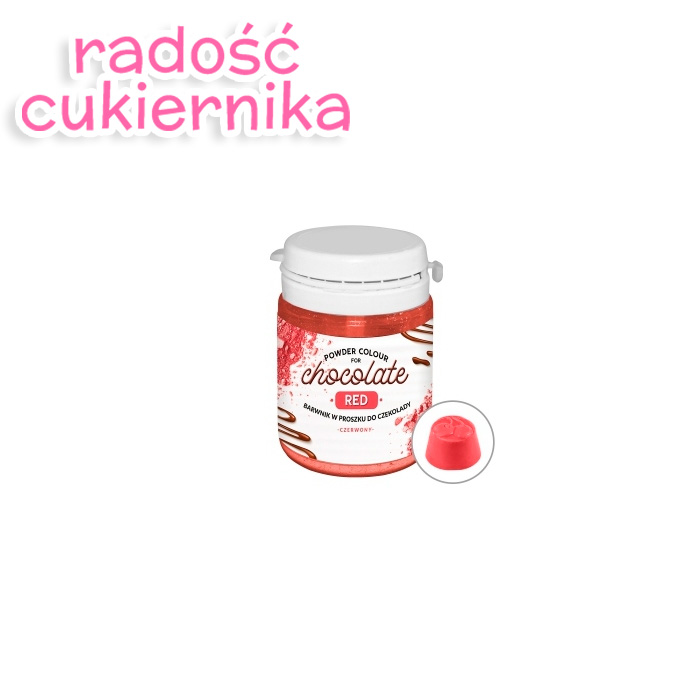 картинка Barwnik spożywczy do czekolady, 20g czerwony 