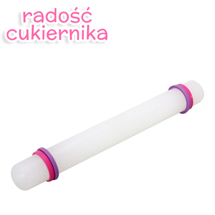 Wałek  z ogranicznikami, plastikowy, 33 cm  