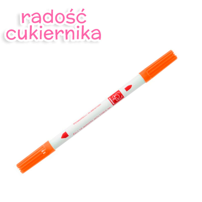 картинка Flamaster dwustronny spożywczy Modecor, pomarańczowy, 1szt 