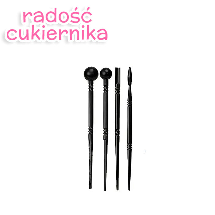 Zestaw narzędzi do dekorowania, 4 szt 