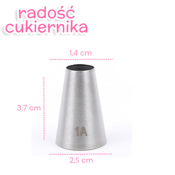 Tylka stal nierdzewna 1А, 3,7 cm 