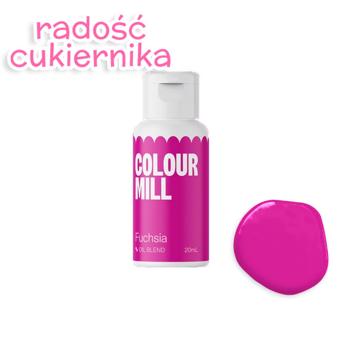 картинка Barwnik spożywczy olejowy Colour Mill fuksja, 20 ml  