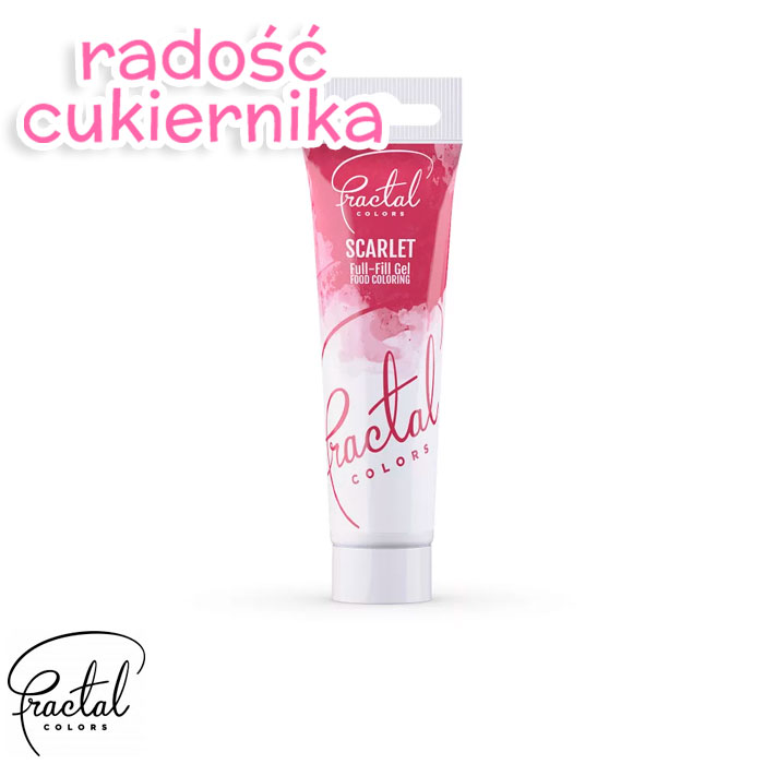 Barwnik spożywczy w żelu Fractal Scarlet 30 g 