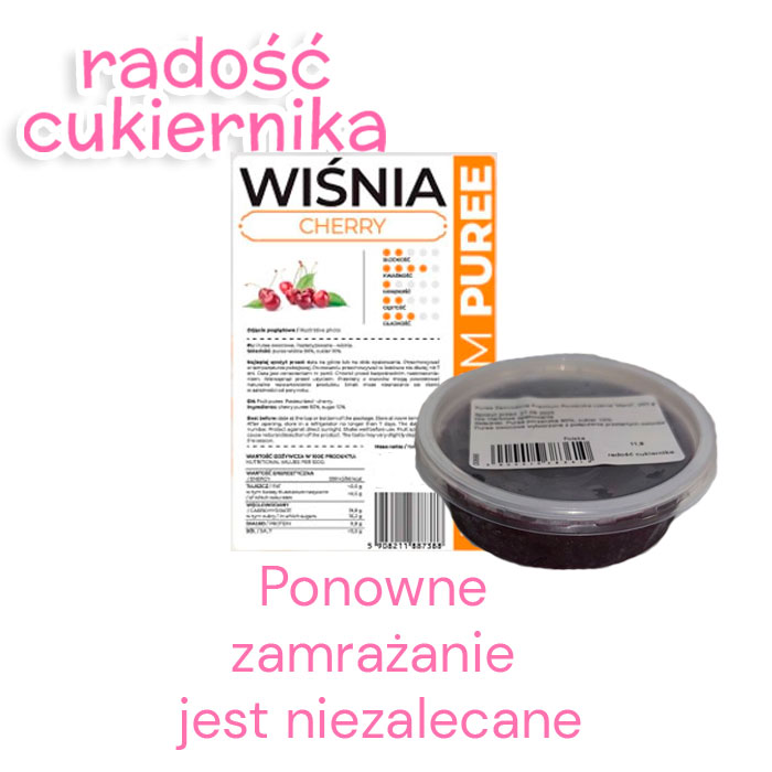 Puree Zamrożone Premium Wisnia "Menii", 250 g 