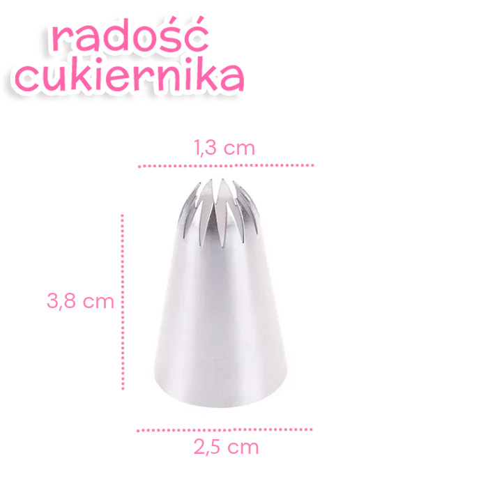 Tylka stal nierdzewna, 3,8 cm 