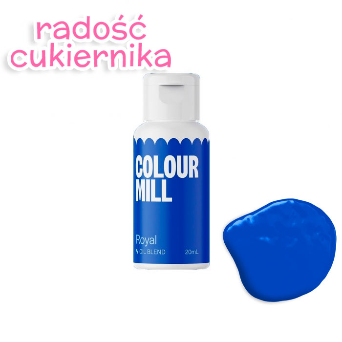 картинка Barwnik spożywczy olejowy Colour Mill niebieski Royal, 20 ml  