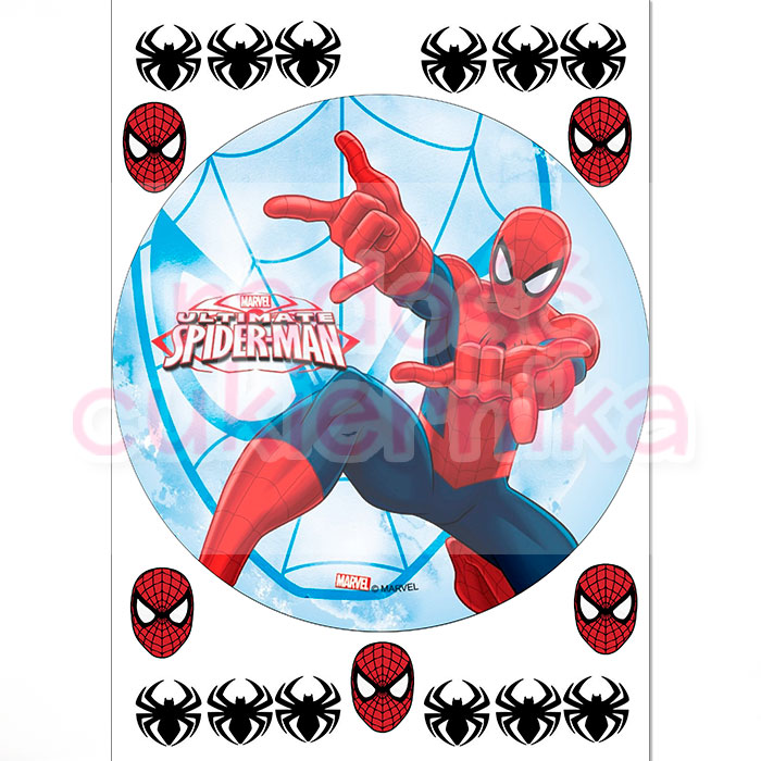 Opłatek na tort "Spiderman №2"  
