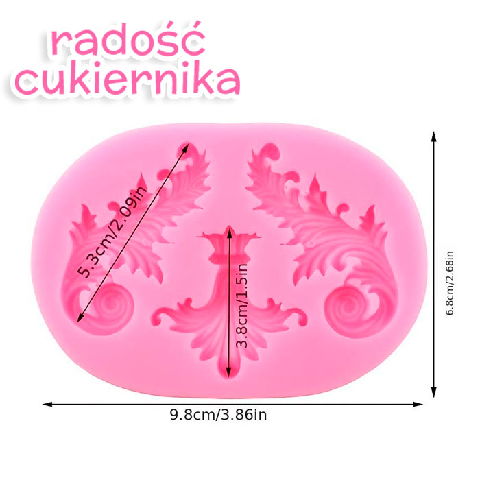 Forma silikonowa "Wzory", 6,8 х 9,8 cm 