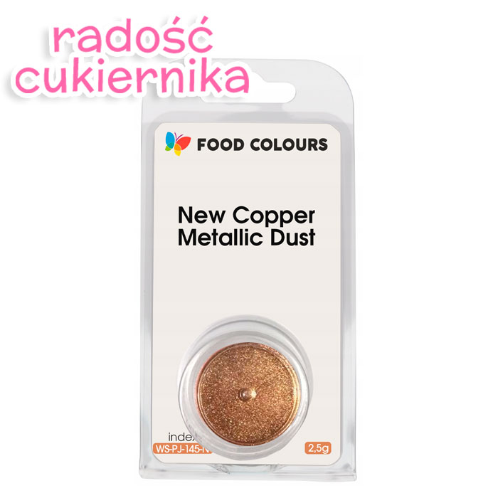 Barwnik spożywczy złoty NEW COPPER Metallic Dust, Food Colours 2,5 g