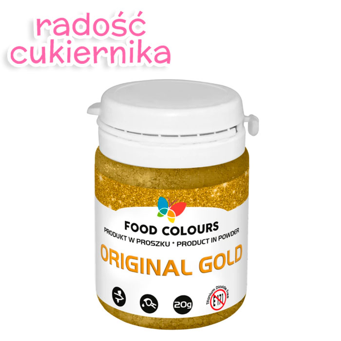 Pyłek do dekorowania złoty Original Gold, Food Colours 20 g