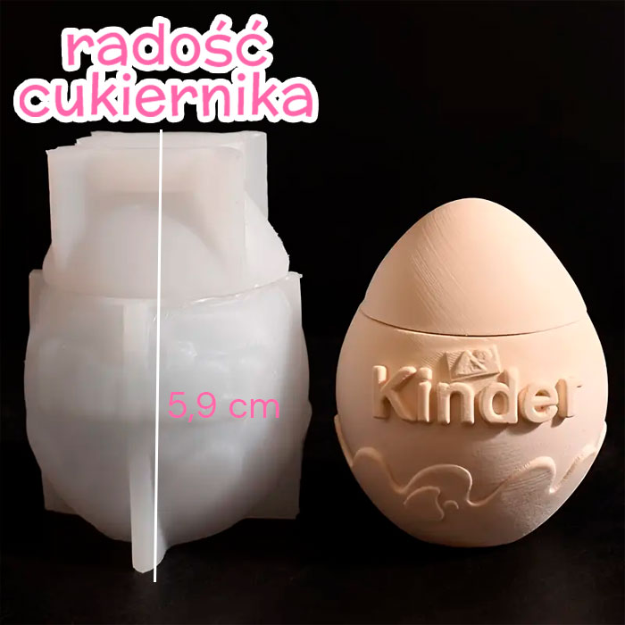 Forma silikonowa 3D Kinder Niespodzianka 5,9 cm 