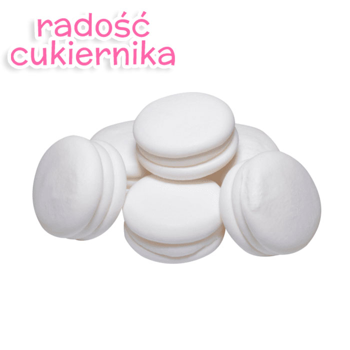 Makaroniki cukrowe białe 6 szt. 