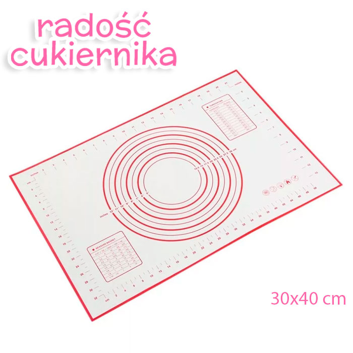 Mata silikonowa wzmocniona 30x40 cm 