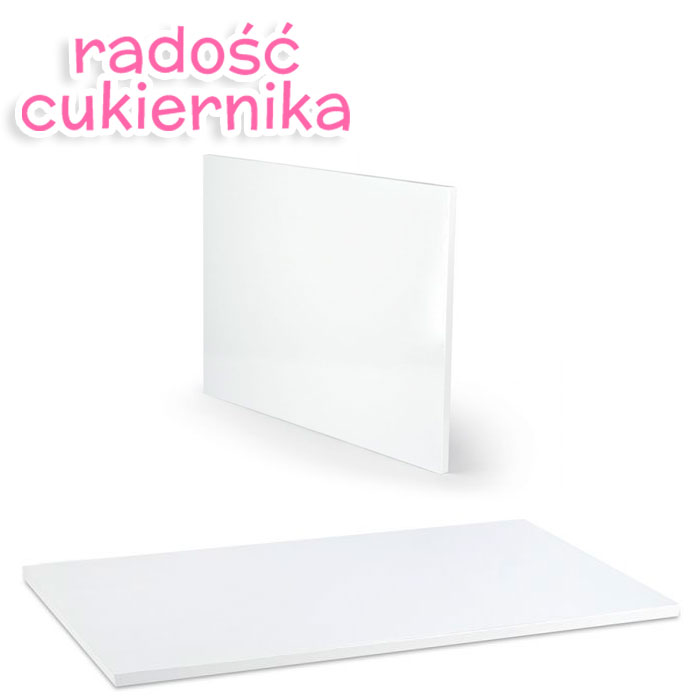  Podkład pod tort Modecor gruby biały 60 x 40 cm, 1szt 