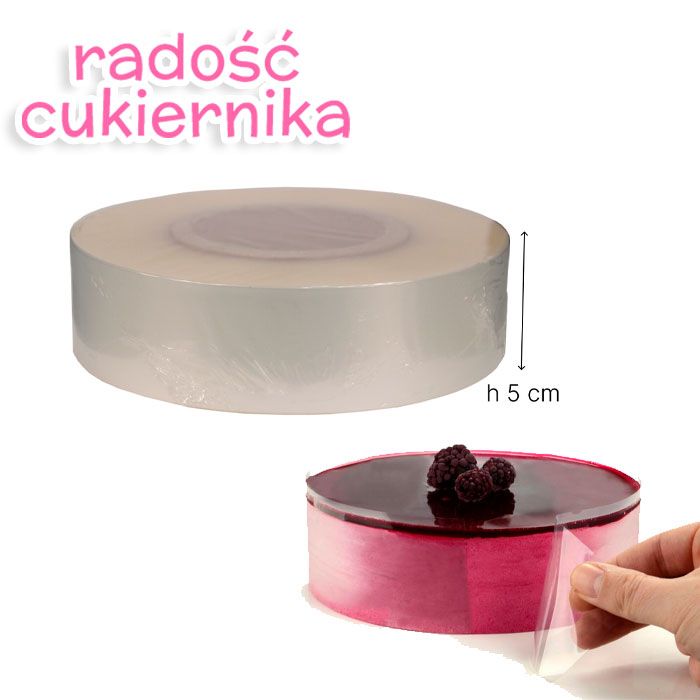 Folia rantowa do tortów 50 mm (cienka), 5 metrów 