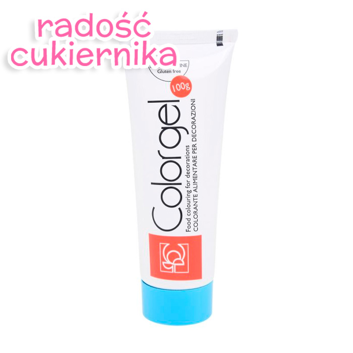 Barwnik spożywczy w żelu cukierkowy niebieski tubka, 100 g 