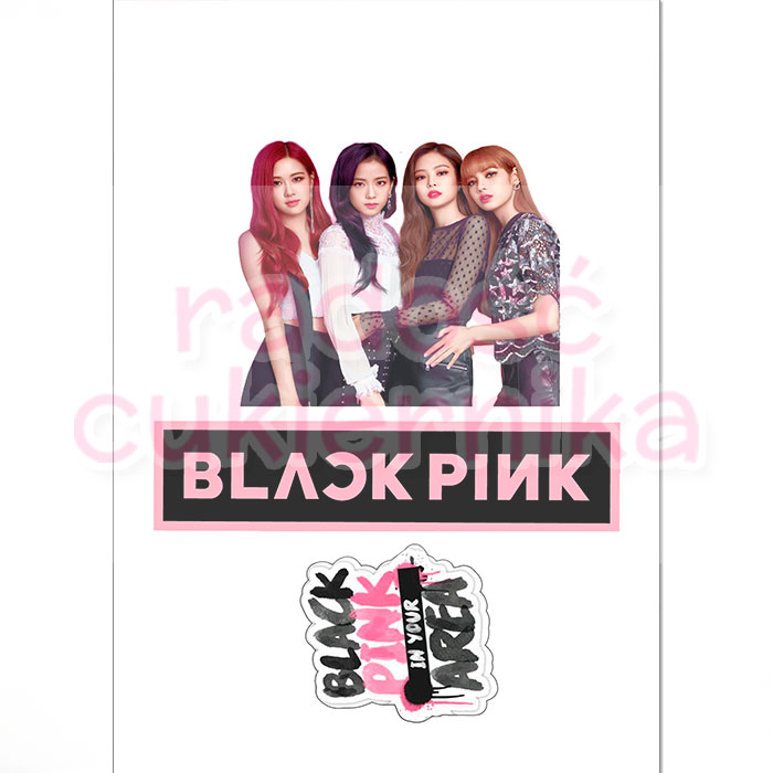 Opłatek na tort "BLACKPINK №1"  