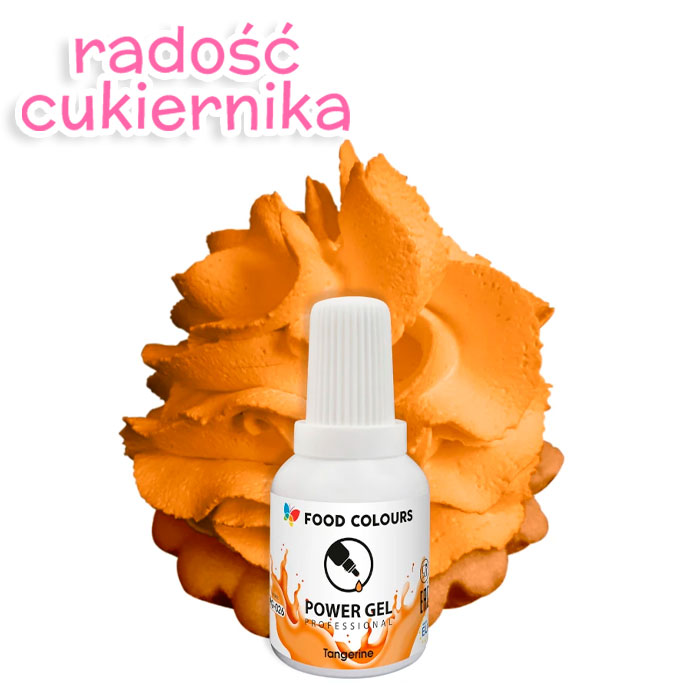 Barwnik w żelu Food Colours Power Gel 20 g, pomarańczowy 
