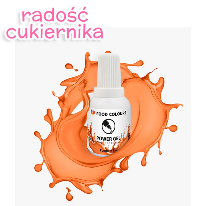 Barwnik w żelu Food Colours Power Gel 20 g, dyniowy 