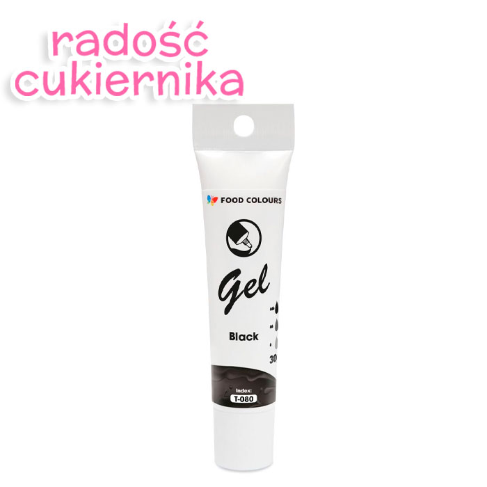 Barwnik spożywczy gel w tubce Food Colours black, 30 g 