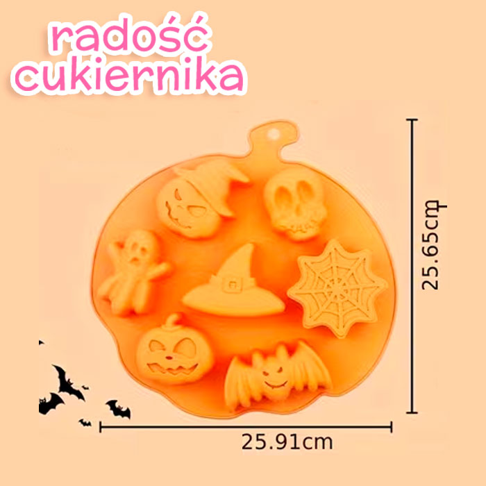Forma silikonowa Halloween 7 gniazd