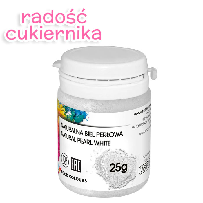 Naturalna biel perłowa Food Colours, 25 g 