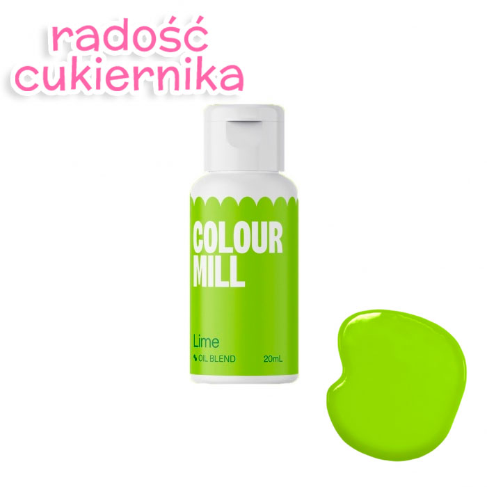 картинка Barwnik spożywczy olejowy Colour Mill zielony Lime, 20 ml  