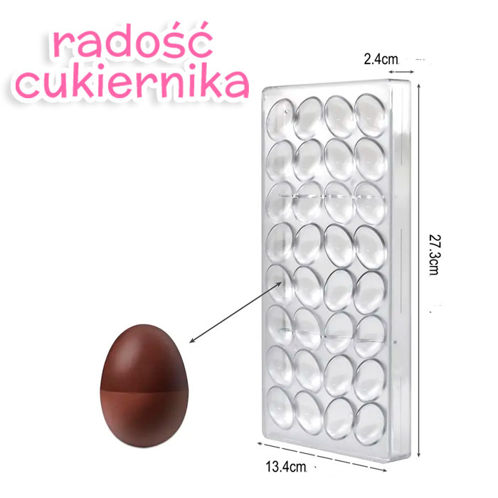 Forma do czekolady Jajko 32 gniazda