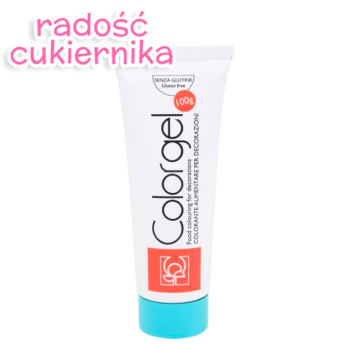 Barwnik spożywczy w żelu cukierkowy niebieski/azzurro tubka, 100 g 