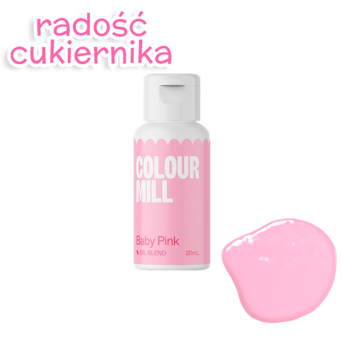 картинка Barwnik spożywczy olejowy Colour Mill różowy Baby Pink, 20 ml  