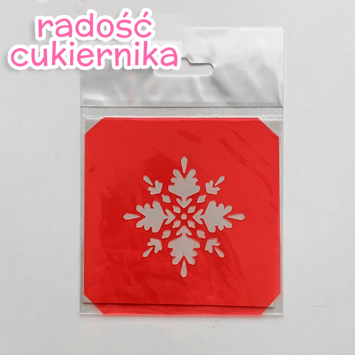 Szablon "Płatek śniegu nr 1" 6cm 
