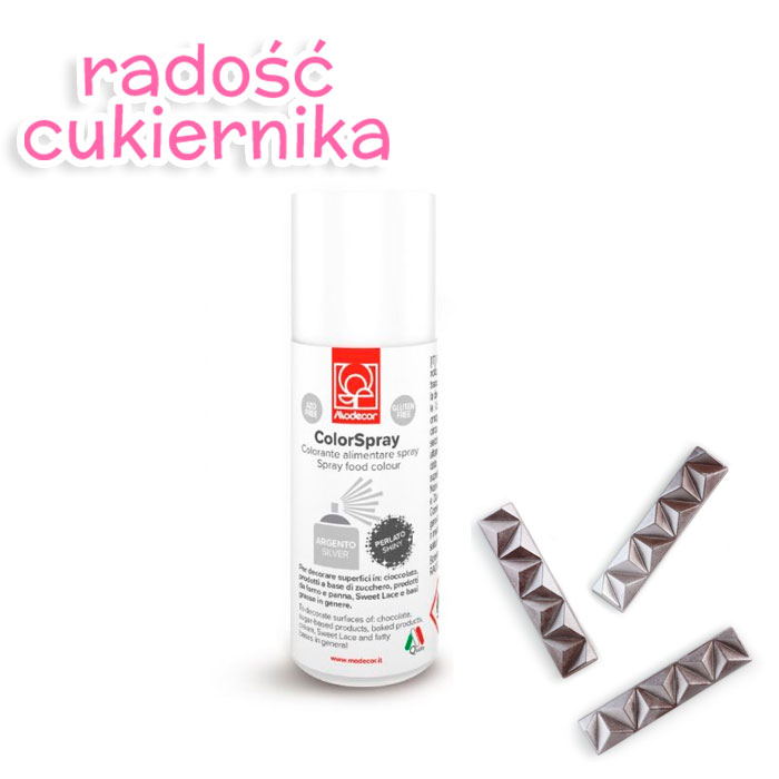 Barwnik w sprayu Modecor srebrny, 50 ml