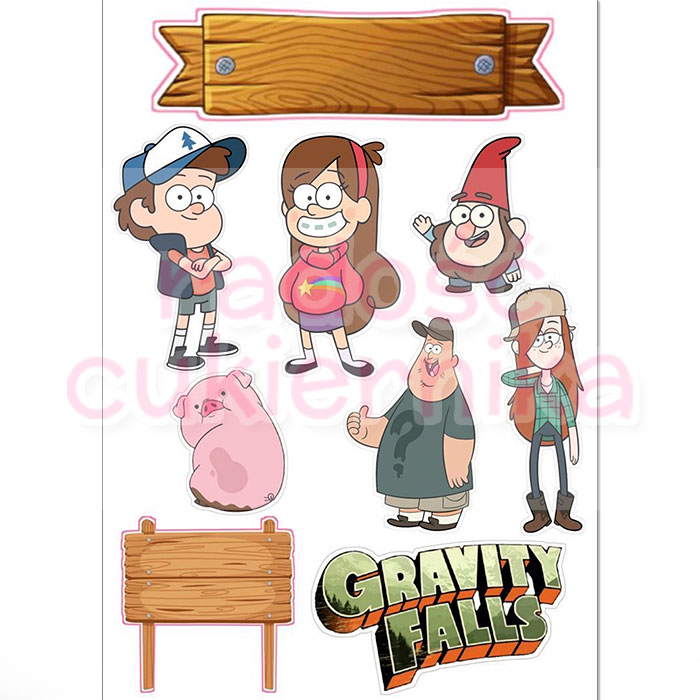Opłatek na tort "Gravity Falls №1"  